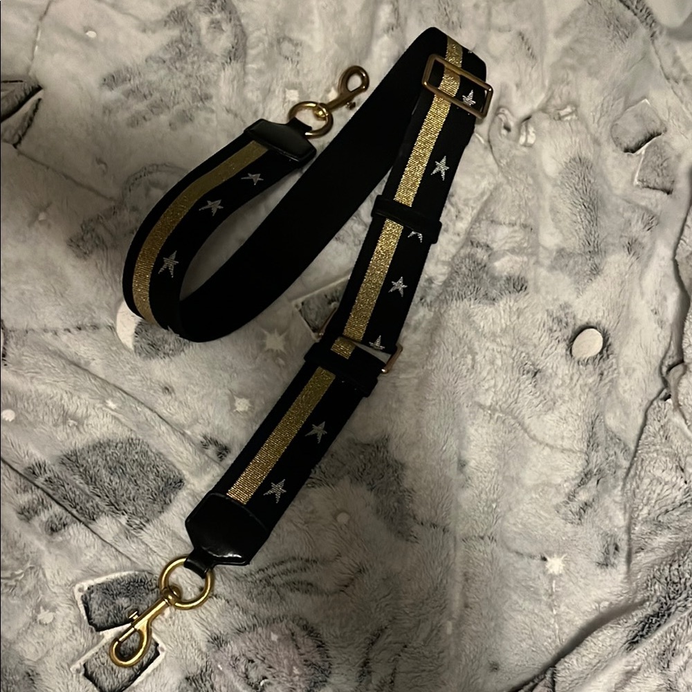 Marc Jacobs Camera Bag Black and Gold Star Strap